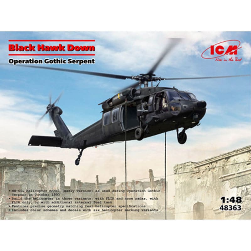 1/48 Black Hawk Down, Operation Gothic Serpent ICM 48363
