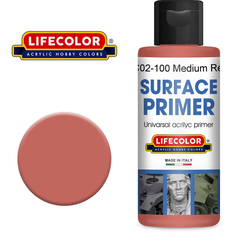 LifeColor Acrylic Medium Red Primer (100ml) BC02