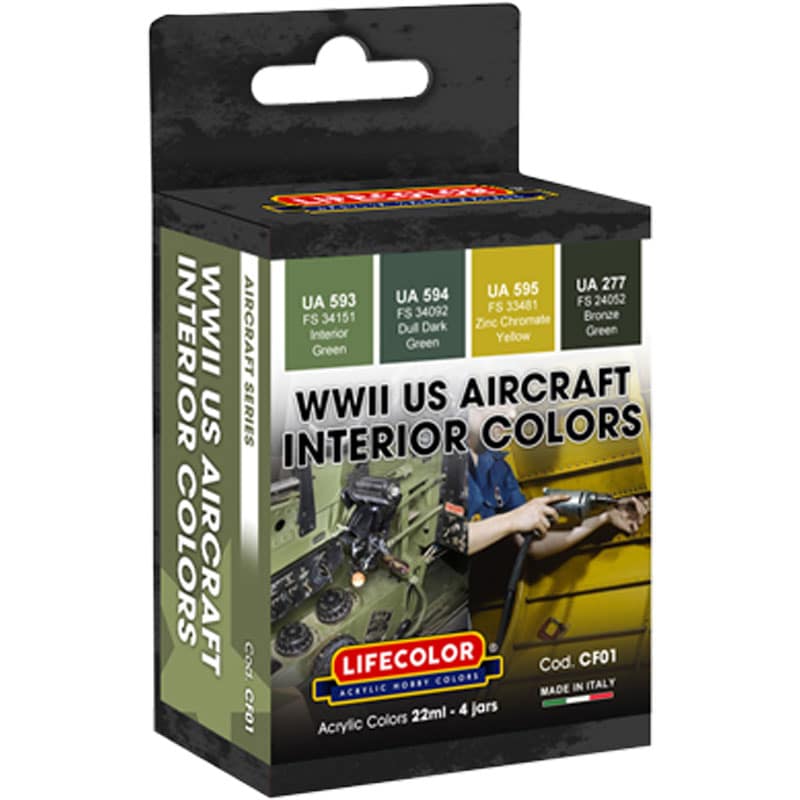 LifeColor WWII US Aircraft Interior Camouflage Set CF01