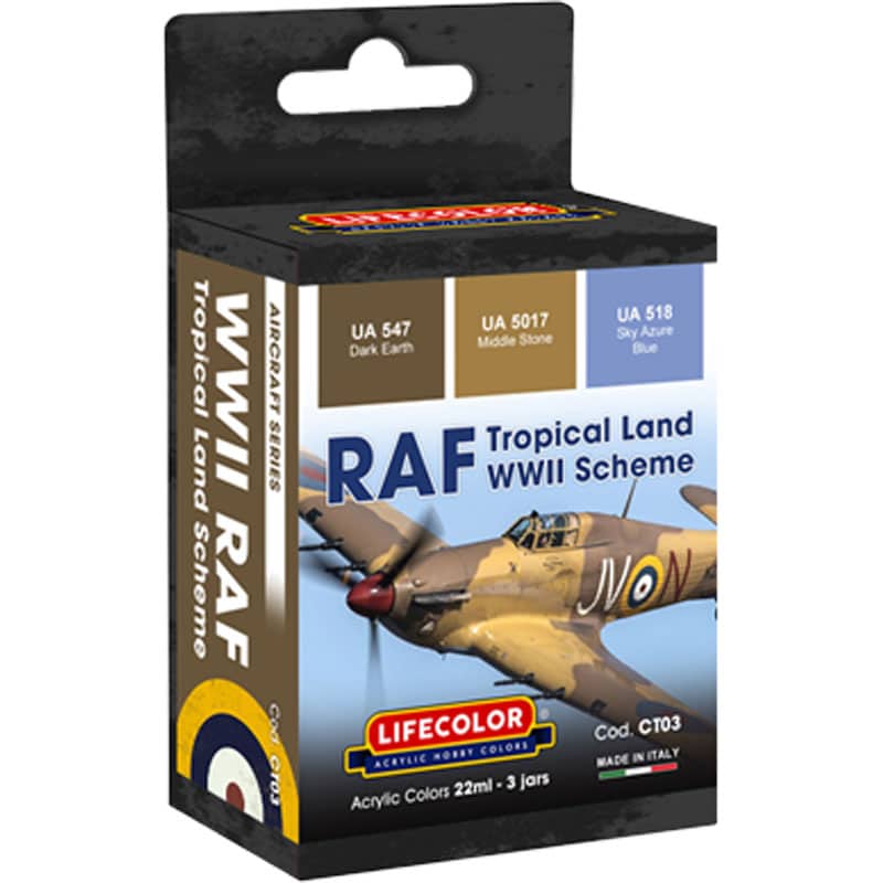 LifeColor RAF Tropical Land WWII Camouflage Set CT03