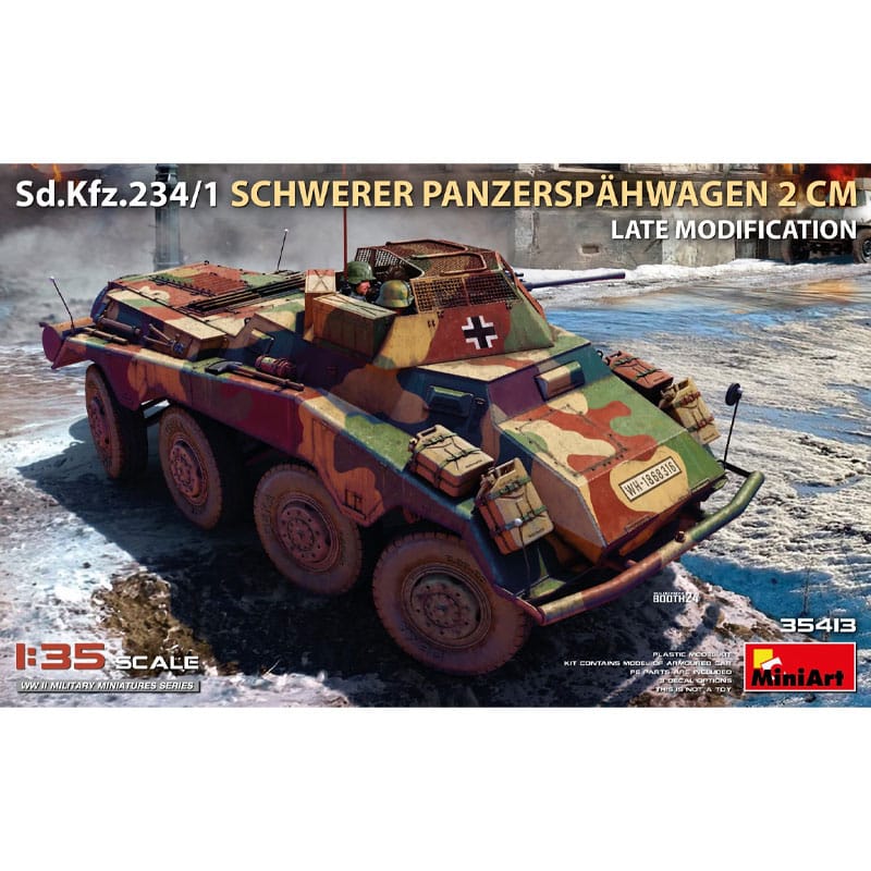 Miniart Sd.Kfz.234/1 Schwerer Panzerspahwagen (2 cm) Late Mod (1/35) 35413