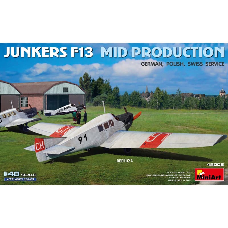 Miniart Junkers F13. Mid Production German, Polish, Swiss Service (1/48) 48005