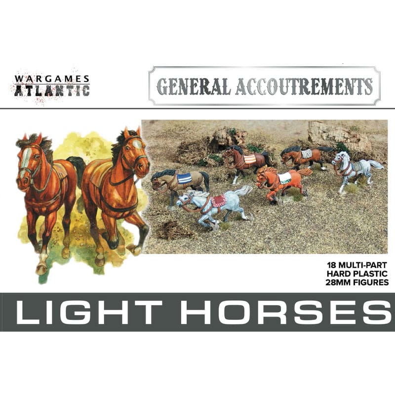 Wargames Atlantic Light Horses (28mm) |WAAGA005