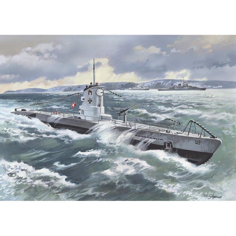 1/144 U-Boat Type IIB (1939) German Submarine ICM S009