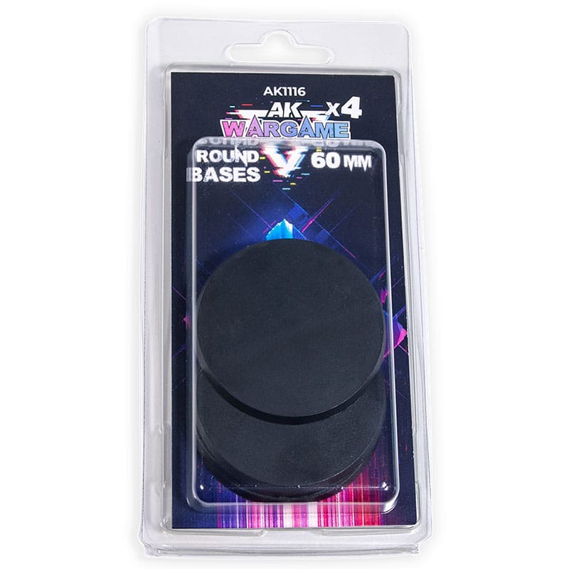 AK Interactive Wargame - Round Bases (4x60mm) AK1116