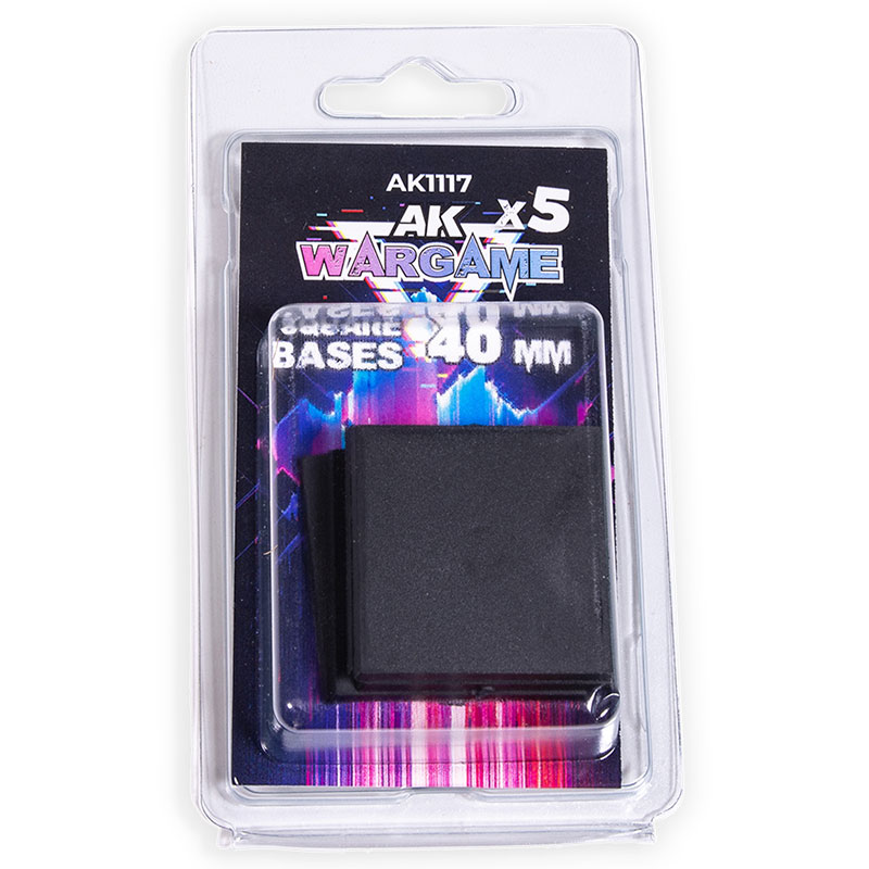AK Interactive Wargame - Square Bases (5x40X40mm) AK1117