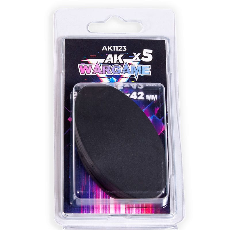 AK Interactive Wargame - Oval Bases (5x75X42mm) AK1123