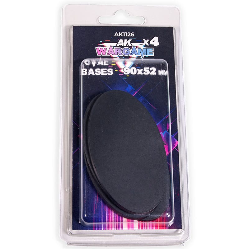 AK Interactive Wargame - Oval Bases (4x90X52mm) AK1126