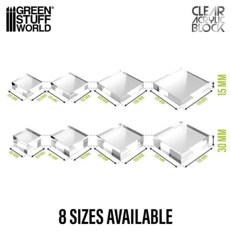 Green Stuff World - Acrylic Display Block (60x60x15mm)