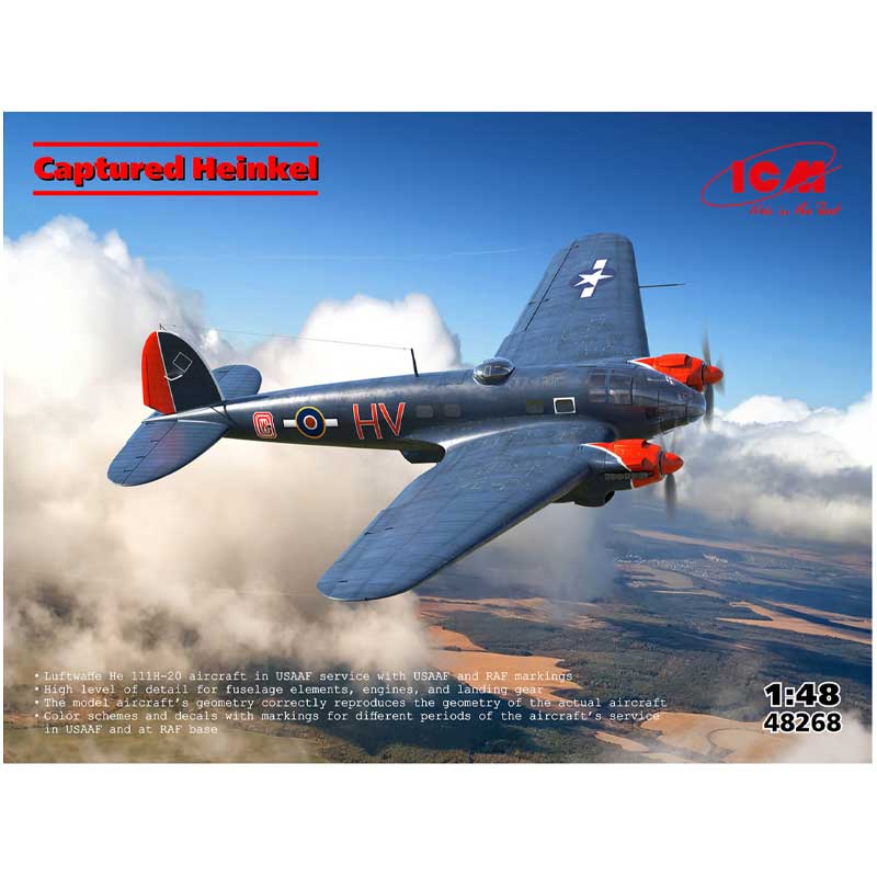 ICM Captured Heinkel' He 111H-20 Bomber (1/48) 48268