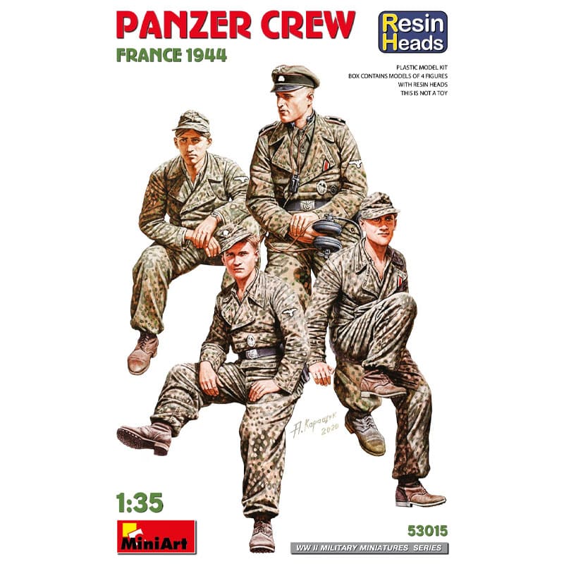 Miniart Panzer Crew. France 1944 Resin Heads (1/35) 53015
