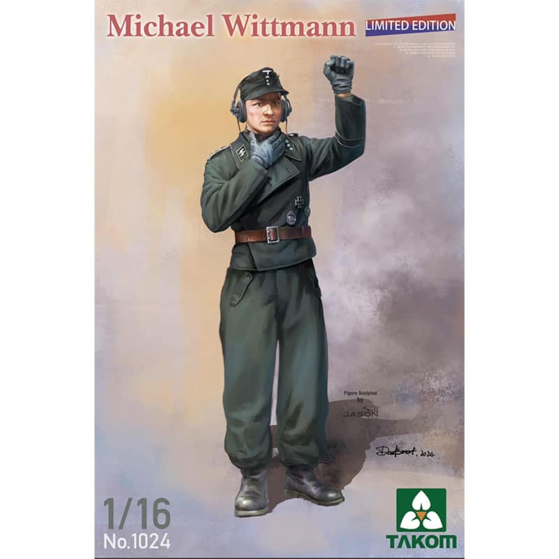 Takom German Army Michael Wittmann WWII Tank Ace (1/16) 01024