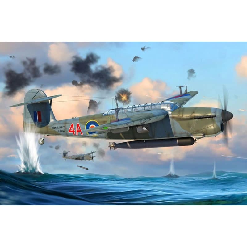 1/48 British Royal Navy Fairey Barracuda Mk II WWII Torpedo Bomber Trumpeter 05825