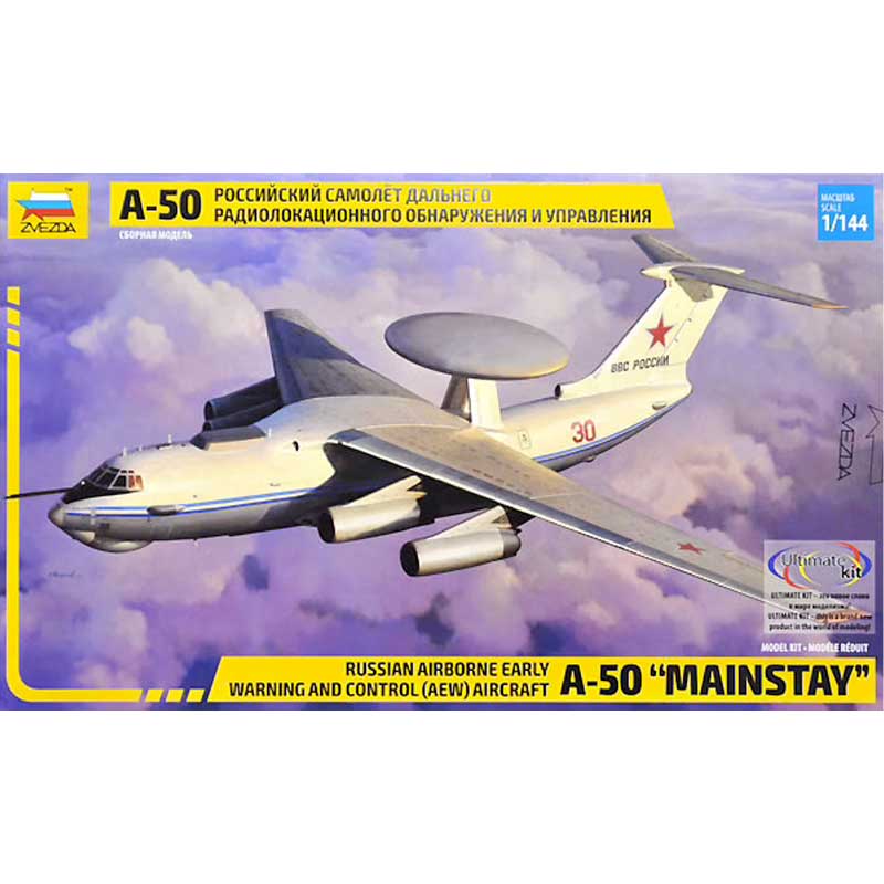 Zvezda Russian Airborne Early Warning and Control A-50 Mainstay (1/144) 7024