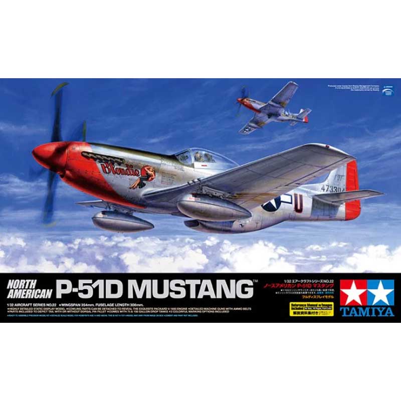 1/32 North American P-51D Mustang Tamiya 60322 *Damaged Box*