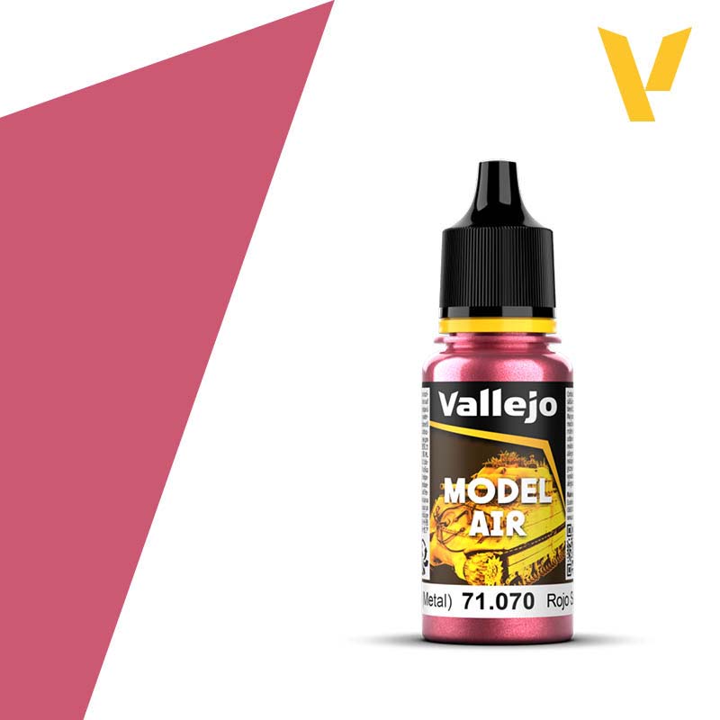 Vallejo Model Air - Signal Red (Metallic) (18ml) 71.070