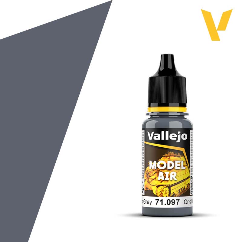 Vallejo Model Air - Medium Gunship Grey (18ml) 71.097