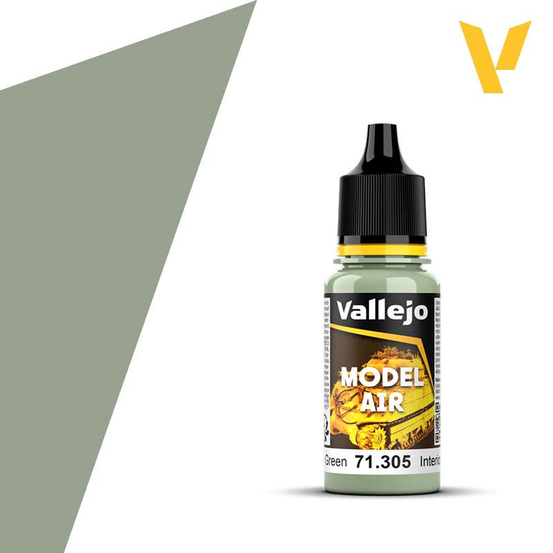 Vallejo Model Air - Interior Grey Green (18ml) 71.305