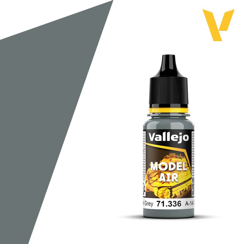 Vallejo Model Air - A-14 Steel Grey (18ml) 71.336