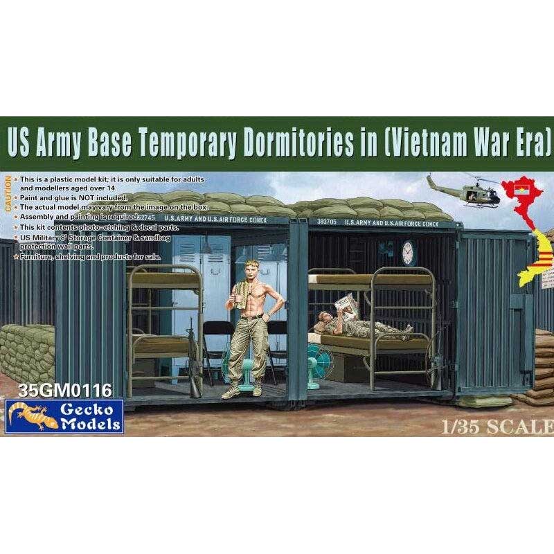 Gecko Models US Army Base Temporary Dormitories In (Vietnam War Era) (1/35) 35GM0116