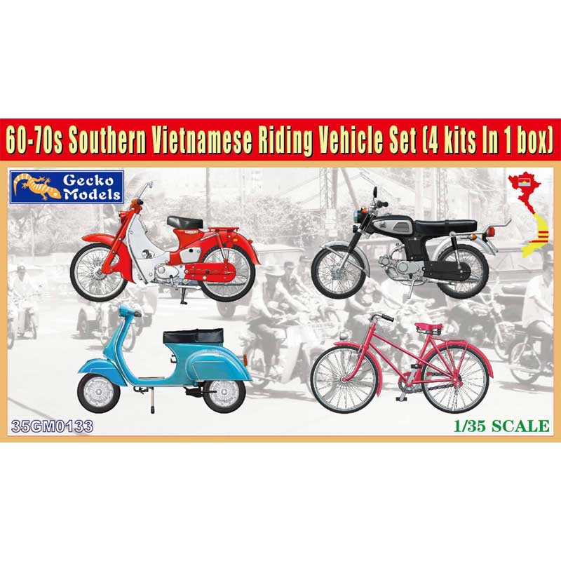 Gecko Models 60-70s Southern Vietnamese Riding Vehicle Set (1/35) 35GM0133