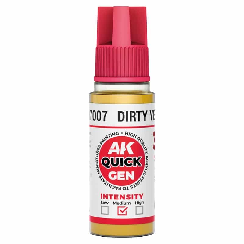 AK Interactive Quick Gen Paint - Dirty Yellow (18ml) AK17007