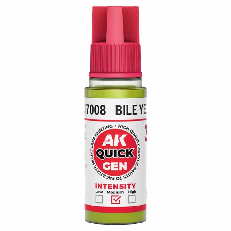 AK Interactive Quick Gen Paint - Bile Yellow (18ml) AK17008