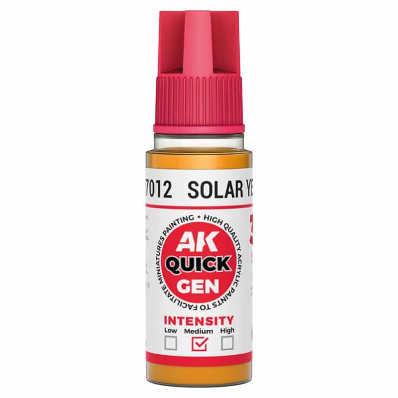 AK Interactive Quick Gen Paint - Solar Yellow (18ml) AK17012