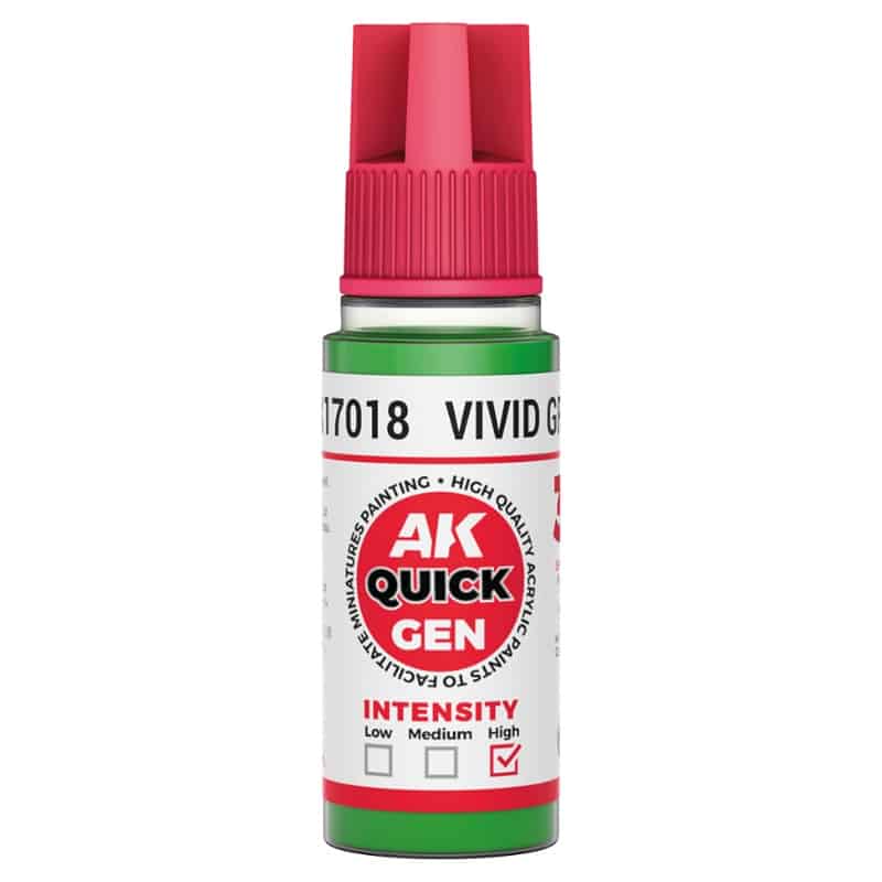 AK Interactive Quick Gen Paint - Vivid Green (18ml) AK17018
