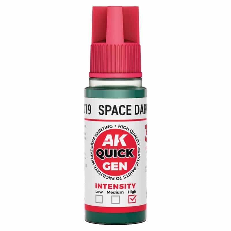 AK Interactive Quick Gen Paint - Space Dark Green (18ml) AK17019