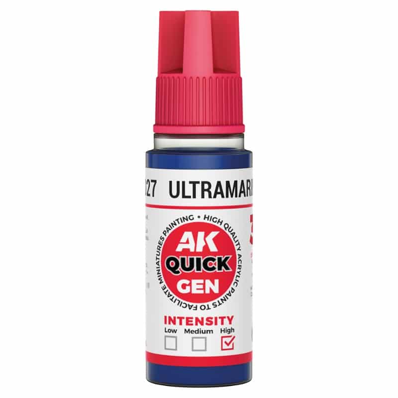 AK Interactive Quick Gen Paint - Ultramarine Blue (18ml) AK17027
