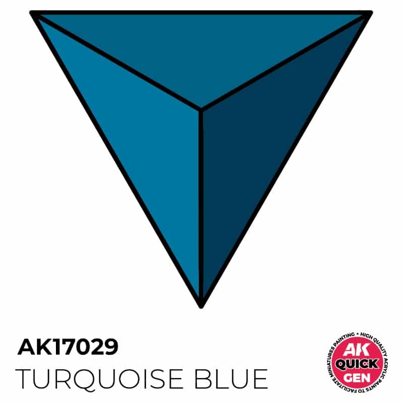 AK Interactive Quick Gen Paint - Turquoise Blue (18ml) AK17029