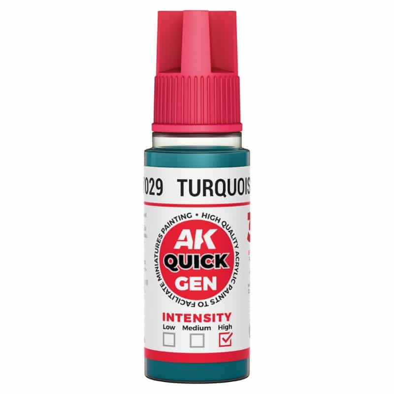 AK Interactive Quick Gen Paint - Turquoise Blue (18ml) AK17029