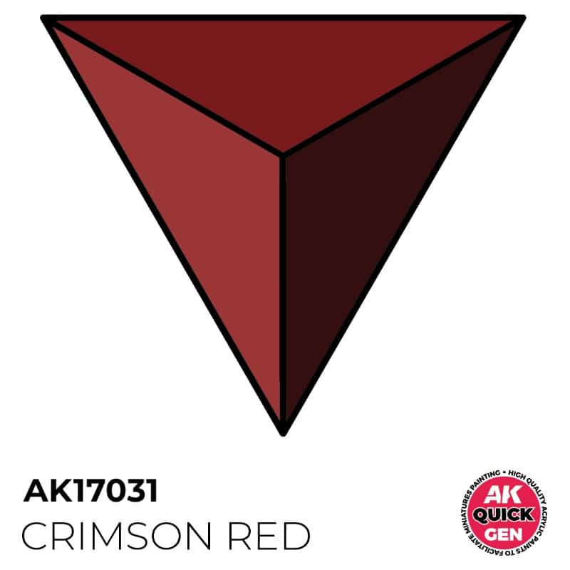 AK Interactive Quick Gen Paint - Crimson Red (18ml) AK17031