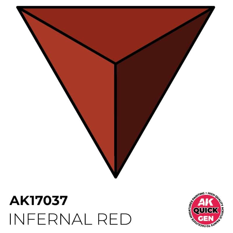 AK Interactive Quick Gen Paint - Infernal Red (18ml) AK17037
