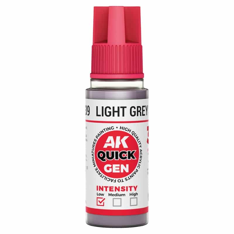 AK Interactive Quick Gen Paint - Light Grey Shadow (18ml) AK17039