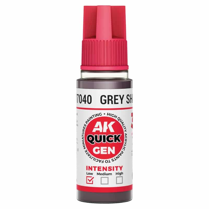 AK Interactive Quick Gen Paint - Grey Shadow (18ml) AK17040