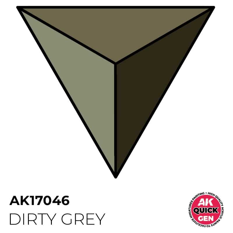 AK Interactive Quick Gen Paint - Dirty Grey (18ml) AK17046