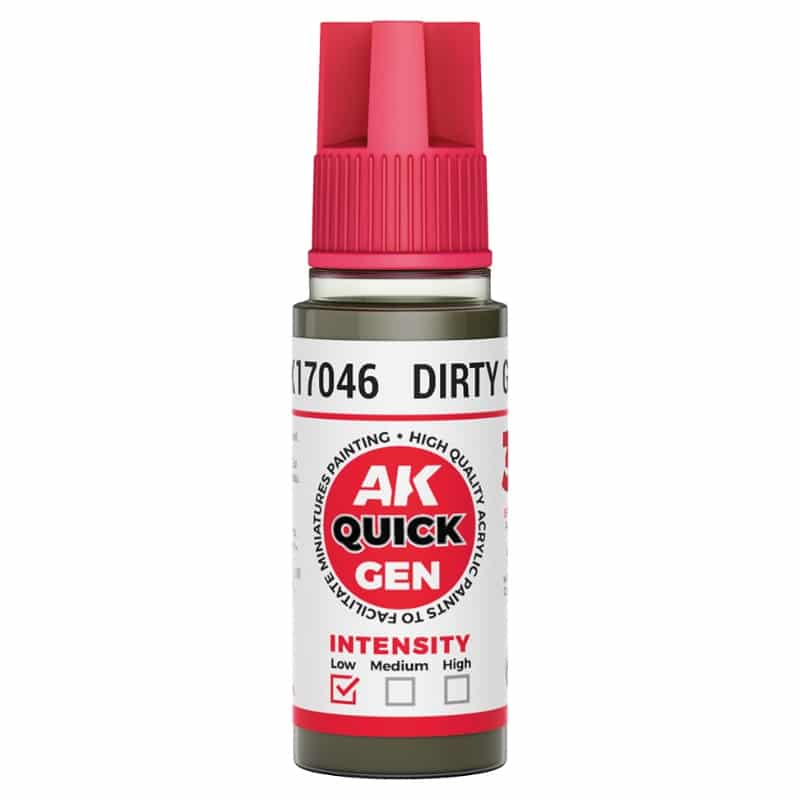 AK Interactive Quick Gen Paint - Dirty Grey (18ml) AK17046