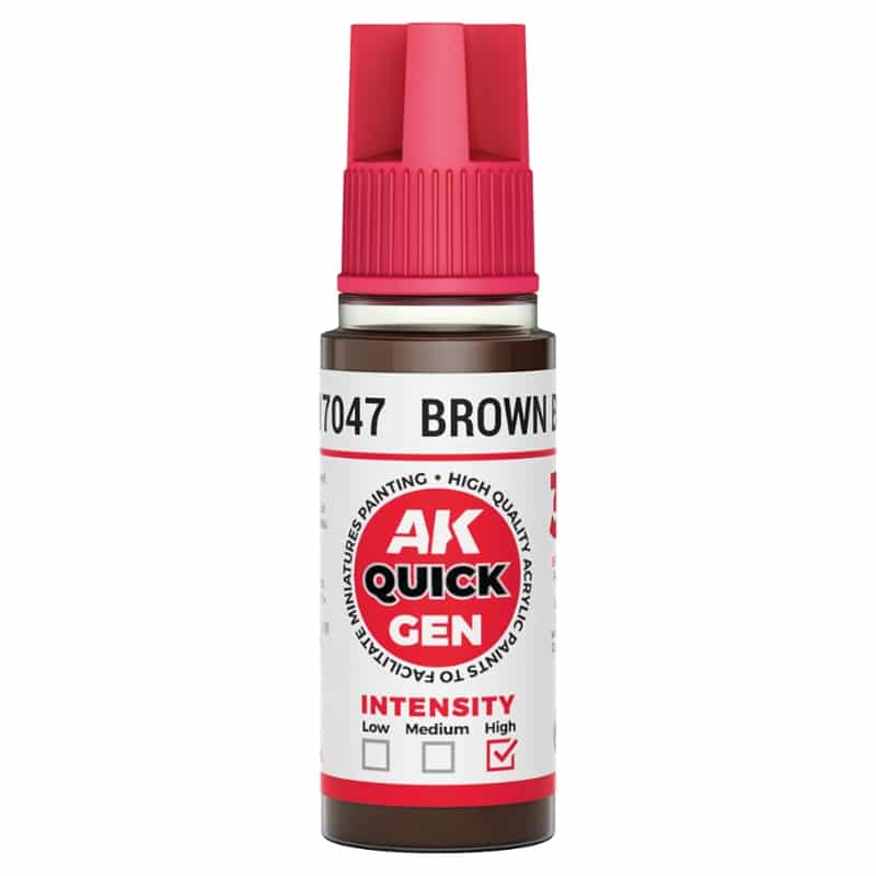 AK Interactive Quick Gen Paint - Brown Black (18ml) AK17047