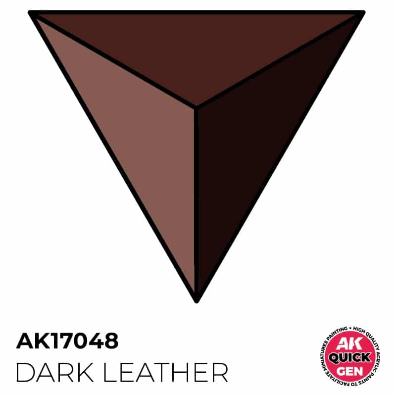 AK Interactive Quick Gen Paint - Dark Leather (18ml) AK17048