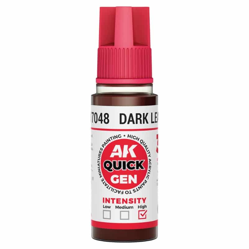 AK Interactive Quick Gen Paint - Dark Leather (18ml) AK17048