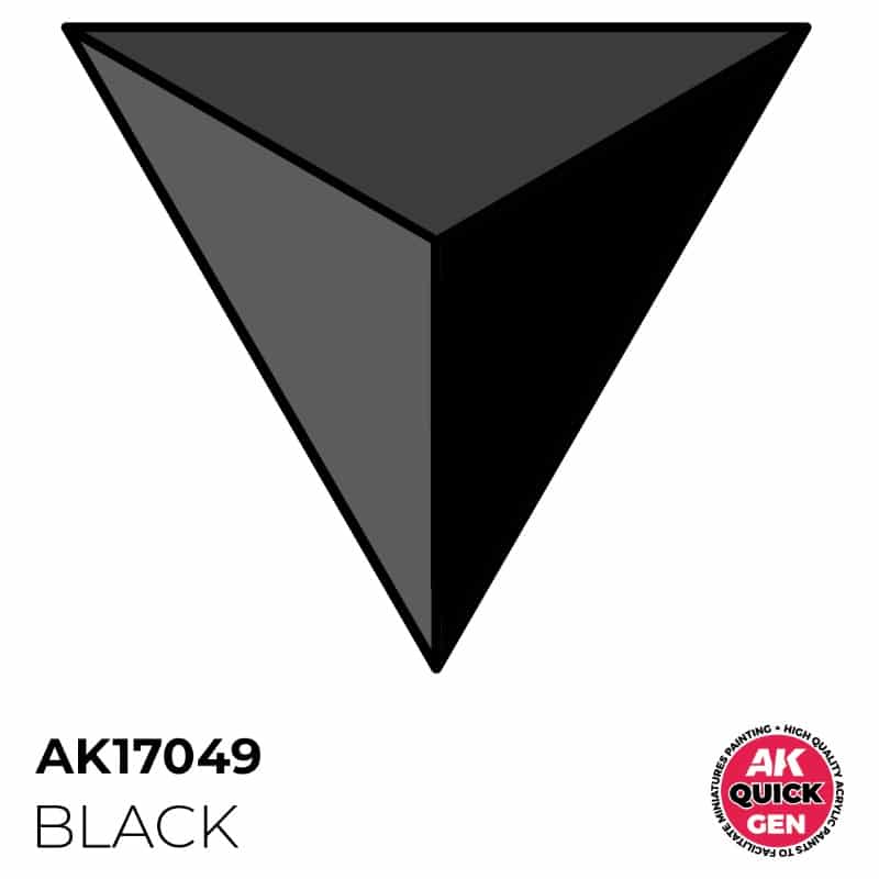 AK Interactive Quick Gen Paint - Black (18ml) AK17049