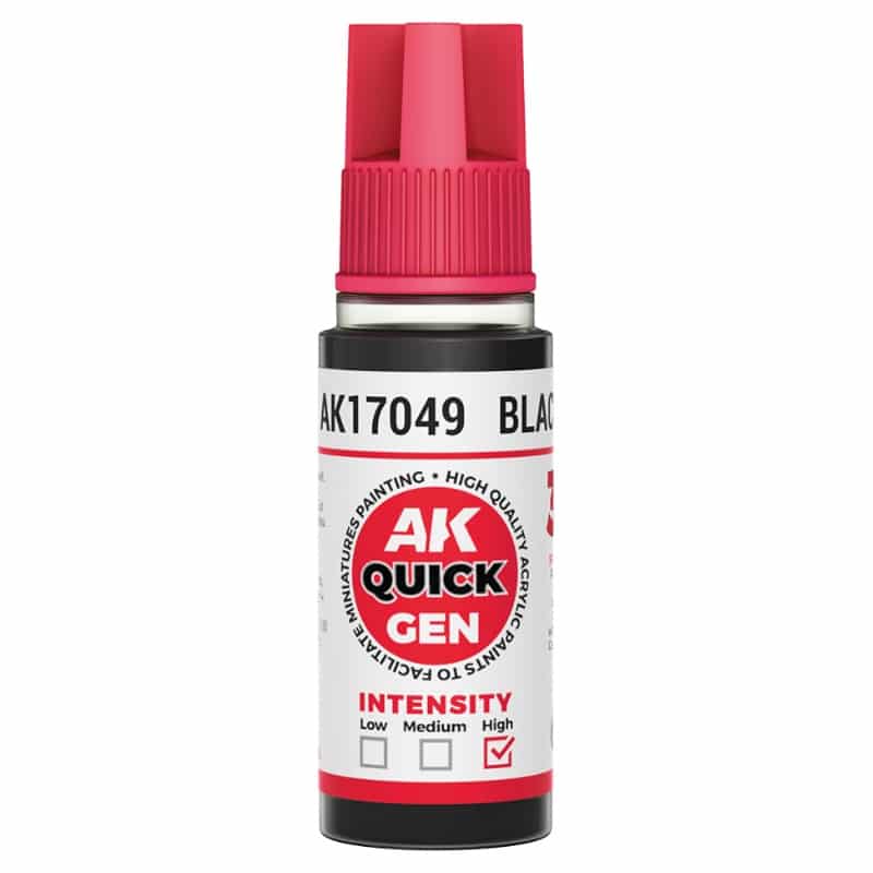 AK Interactive Quick Gen Paint - Black (18ml) AK17049