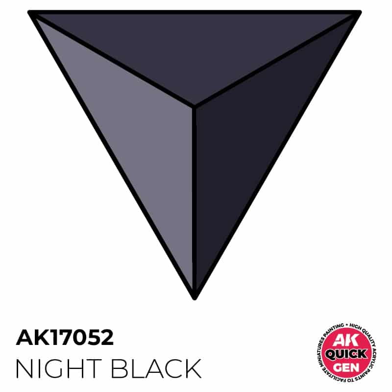 AK Interactive Quick Gen Paint - Night Black (18ml) AK17052