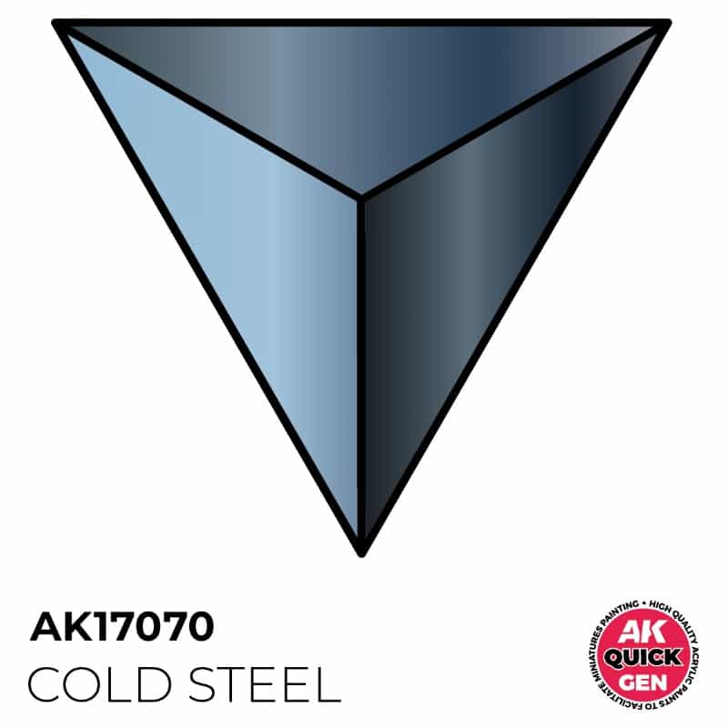 AK Interactive Quick Gen Paint - Cold Steel (18ml) AK17070