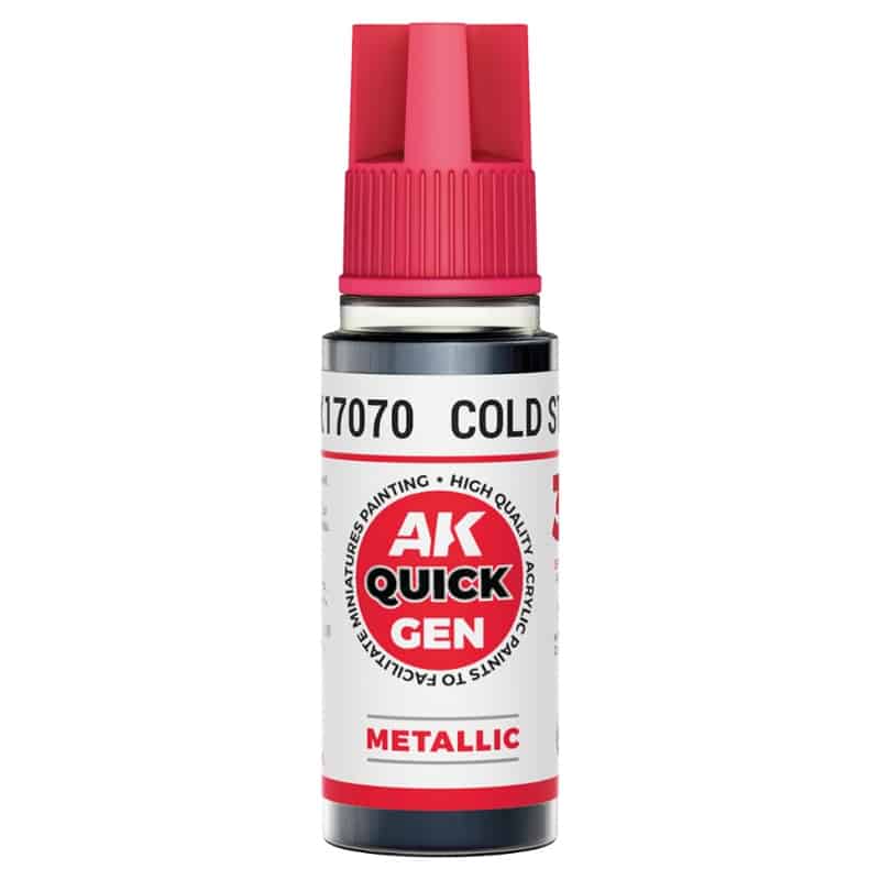 AK Interactive Quick Gen Paint - Cold Steel (18ml) AK17070