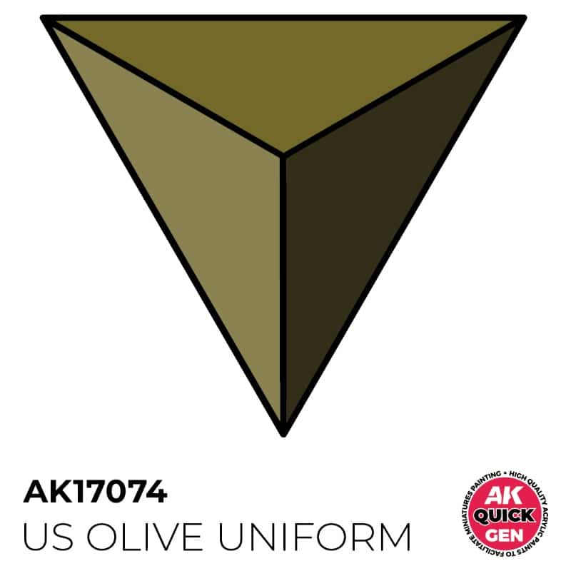 AK Interactive Quick Gen Paint - Us Olive Uniform (18ml) AK17074