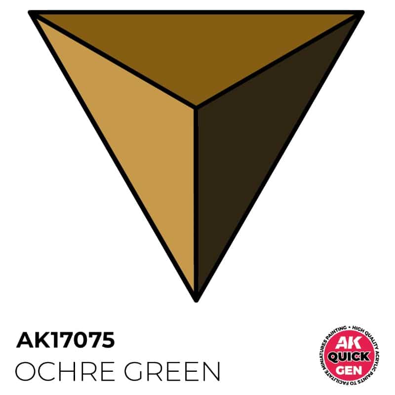 AK Interactive Quick Gen Paint - Ochre Green (18ml) AK17075