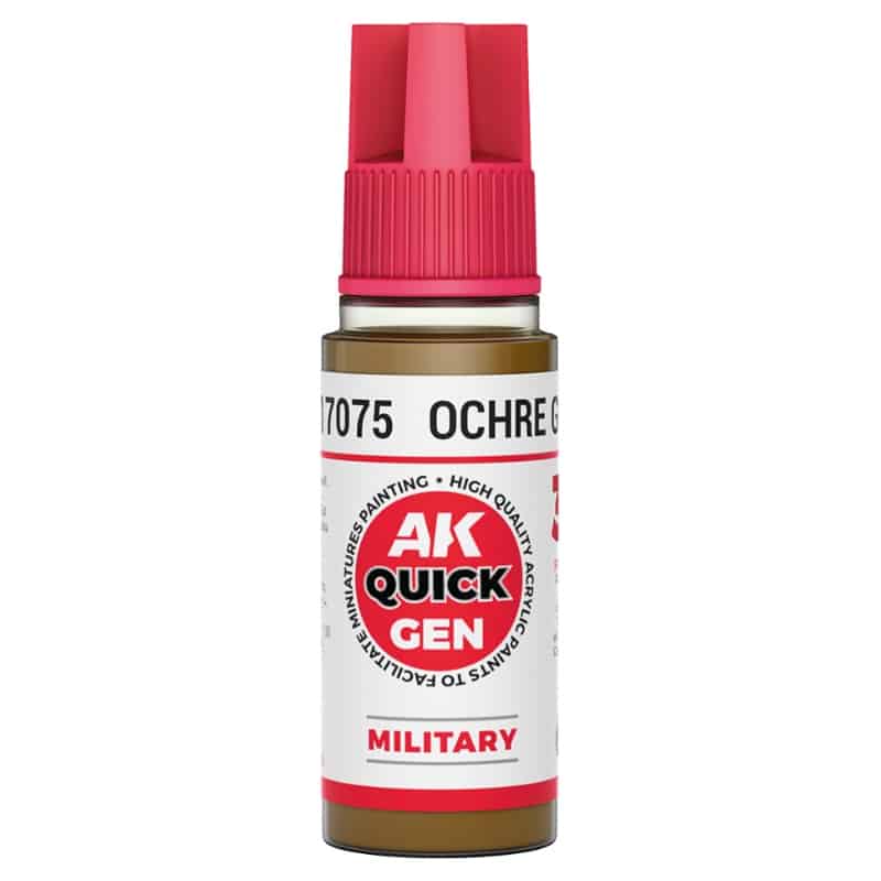 AK Interactive Quick Gen Paint - Ochre Green (18ml) AK17075